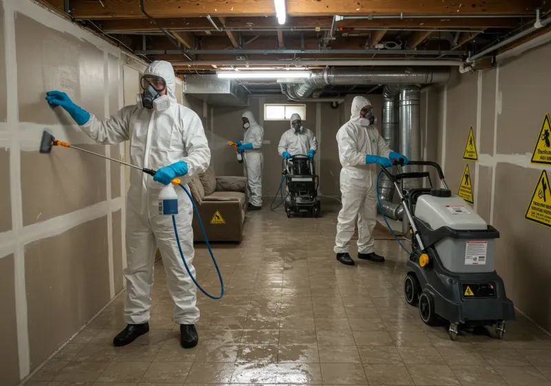 Basement Moisture Removal and Structural Drying process in Redington Beach, FL